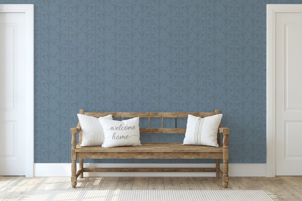 Bild på Twigs and Heron in Blue - 1033801-01